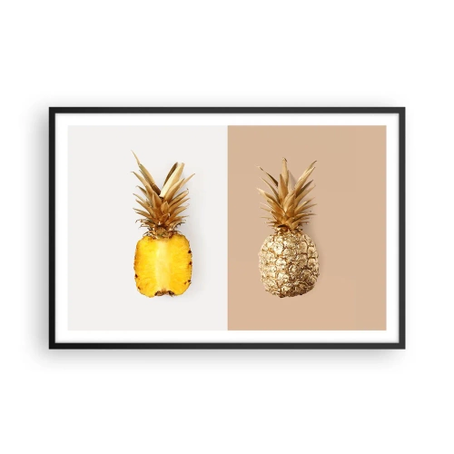 Poster în ramă neagră - Ananas de împărțit - 91x61 cm