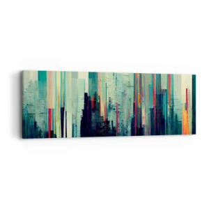 Tablou pe pânză - Oraș futurist - 90x30 cm
