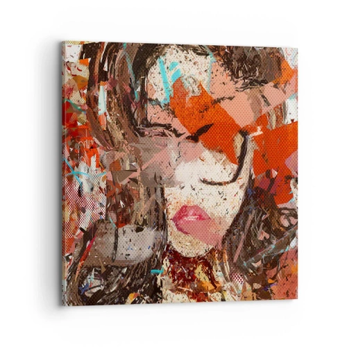 Tablou pe pânză - Chiar nu știe nimeni cum ești tu - 70x70 cm