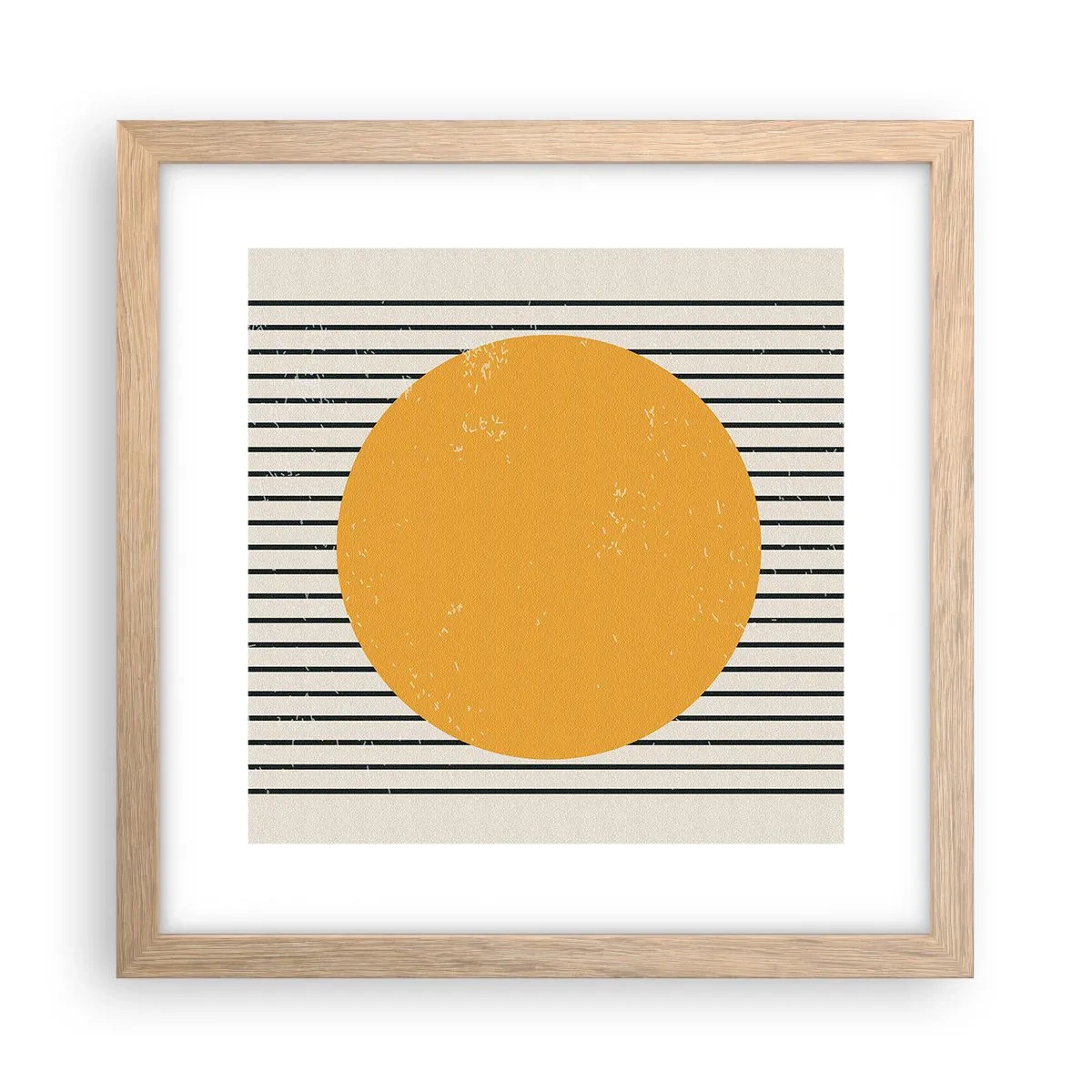 Poster în ramă de stejar deschis - Puterea simplității - 30x30 cm