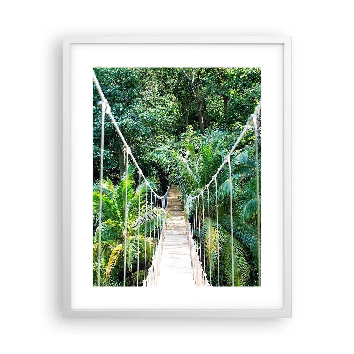 Poster în ramă albă - Welcome to the jungle! - 40x50 cm