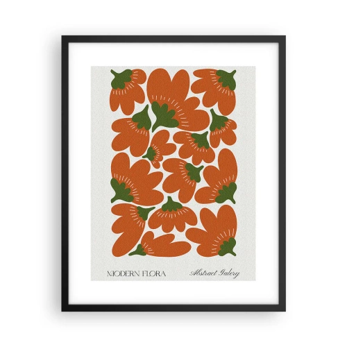 Poster în ramă neagră - Din viața unei flori - 40x50 cm