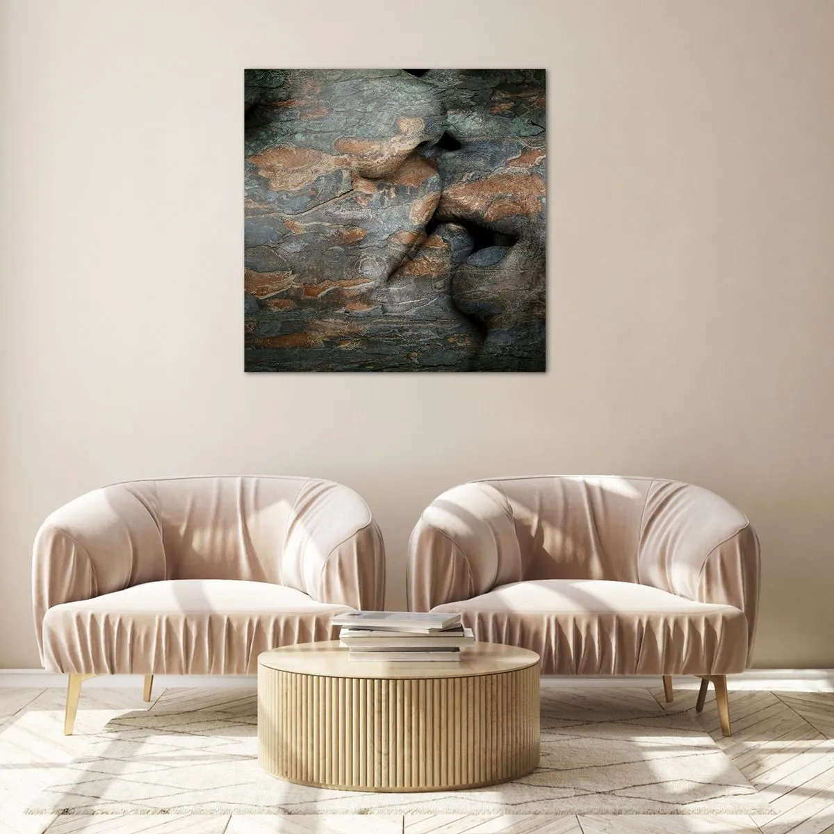 Tablou pe sticlă - Împreună pentru totdeauna - 40x40 cm