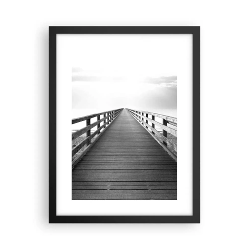 Poster în ramă neagră - Departe, departe... - 30x40 cm
