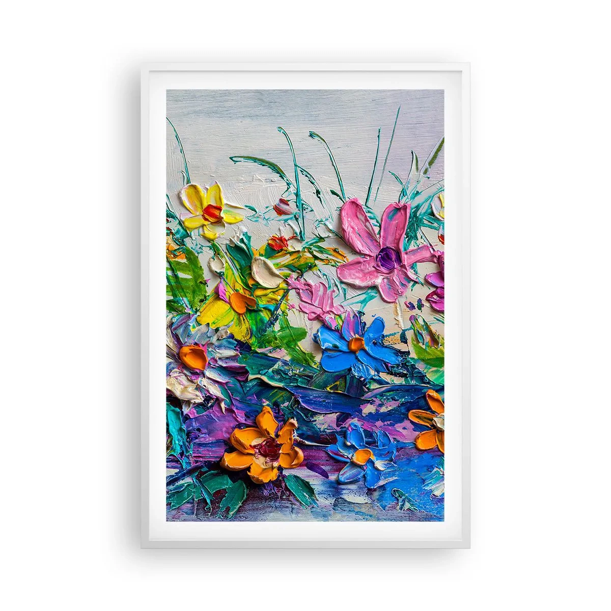 Poster în ramă albă - Nu este deloc o natură moartă - 61x91 cm