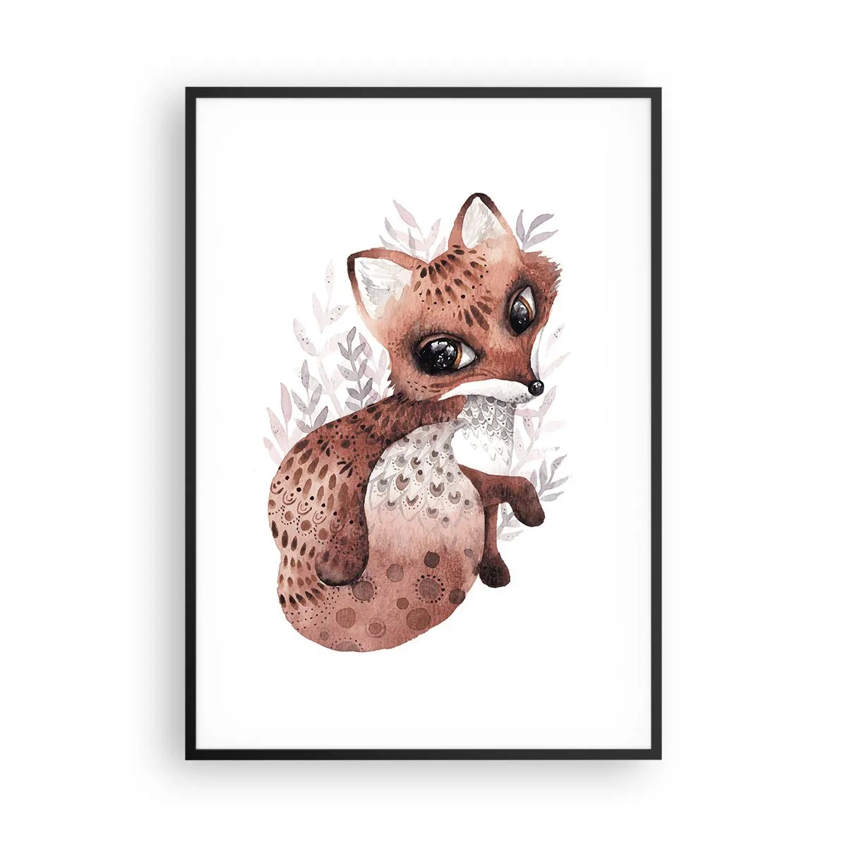 Poster în ramă neagră - Doar iubire - 70x100 cm