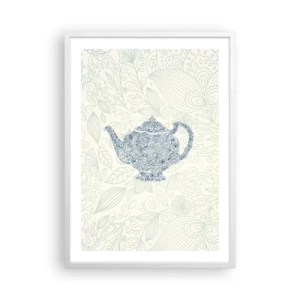 Poster în ramă albă - Farmecul ceaiului - 50x70 cm