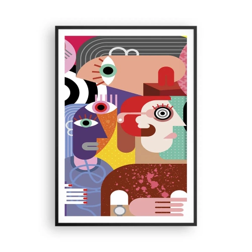 Poster în ramă neagră - Am venit de la domnul Picasso - 70x100 cm