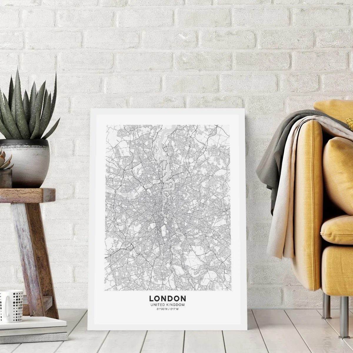 Poster - Harta labirintului din Londra - 40x50 cm