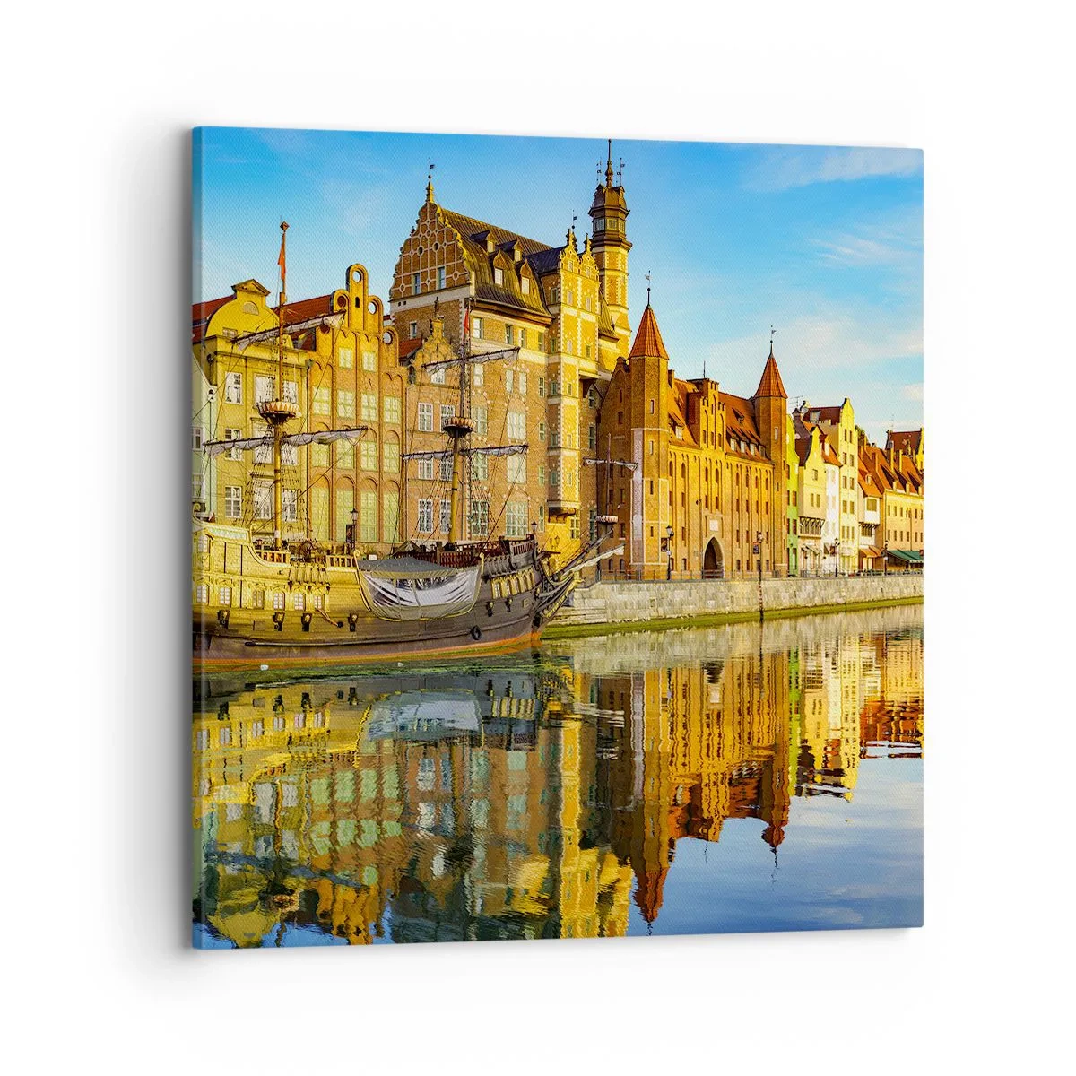 Tablou pe pânză - Trecutul în oglindă - 70x70 cm