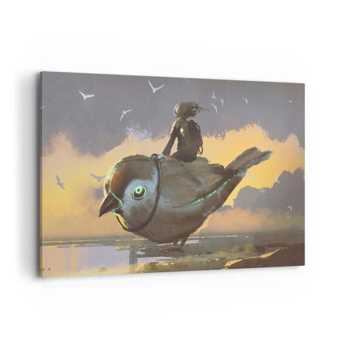 Tablou pe pânză - O oprire într-o călătorie fantastică - 120x80 cm