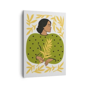 Tablou pe pânză - Fata hawaiiană - 50x70 cm