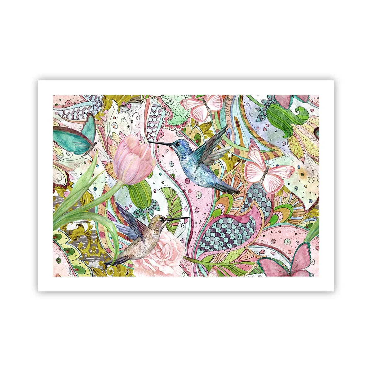 Poster - Încurcat în viță de vie - 70x50 cm