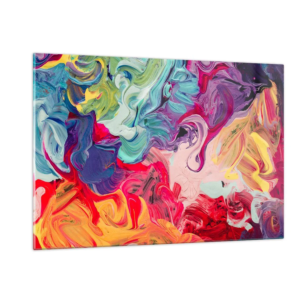 Tablou pe sticlă - Nașterea culorii - 120x80 cm