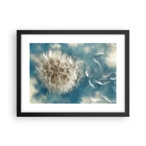 Poster în ramă neagră - Respirația unui înger - 40x30 cm