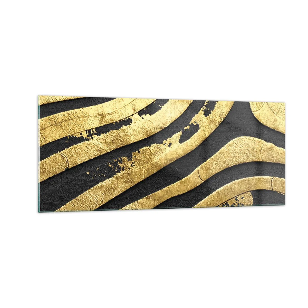Tablou pe sticlă - Totul curge - 100x40 cm