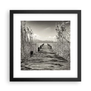 Poster în ramă neagră - În intimitatea ierburilor - 30x30 cm