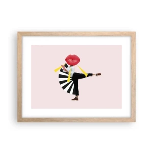 Poster în ramă de stejar deschis - Artă pop suprarealistă - 40x30 cm