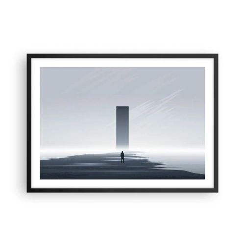 Poster în ramă neagră - Oportunitate sau amenințare? - 70x50 cm