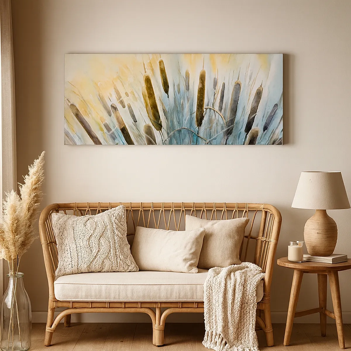 Tablou pe pânză - Răcoarea apei, căldura soarelui - 30x30 cm