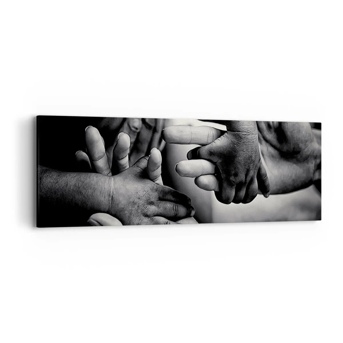 Tablou pe pânză - A fi om - 90x30 cm