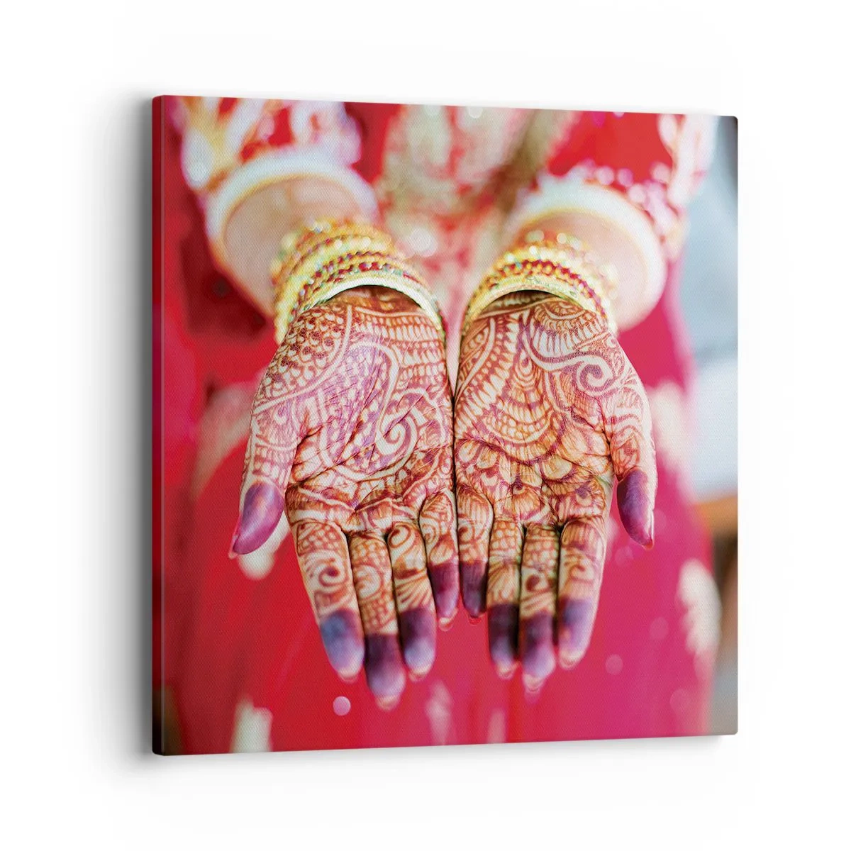 Tablou pe pânză - Gata să prindă fericirea - 40x40 cm