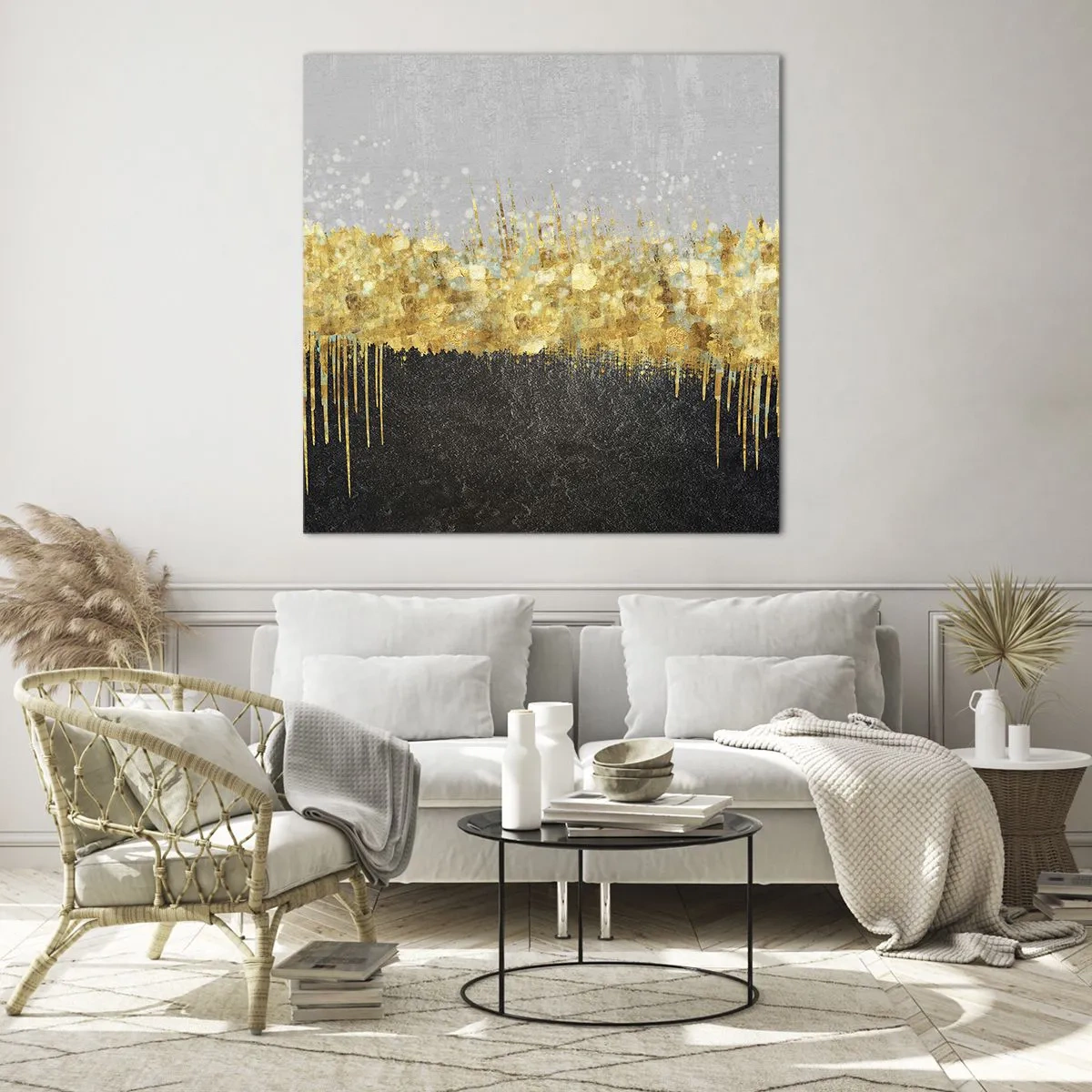 Tablou pe sticlă - Înăuntru și în sus - 60x60 cm