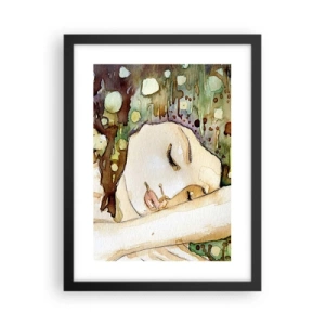 Poster în ramă neagră - Visul violet smarald - 30x40 cm