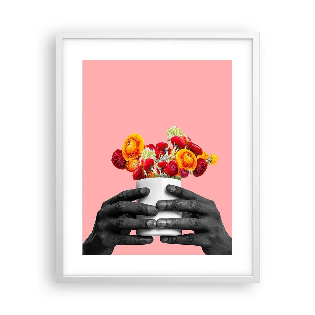 Poster în ramă albă - Apoteoza vieții - 40x50 cm