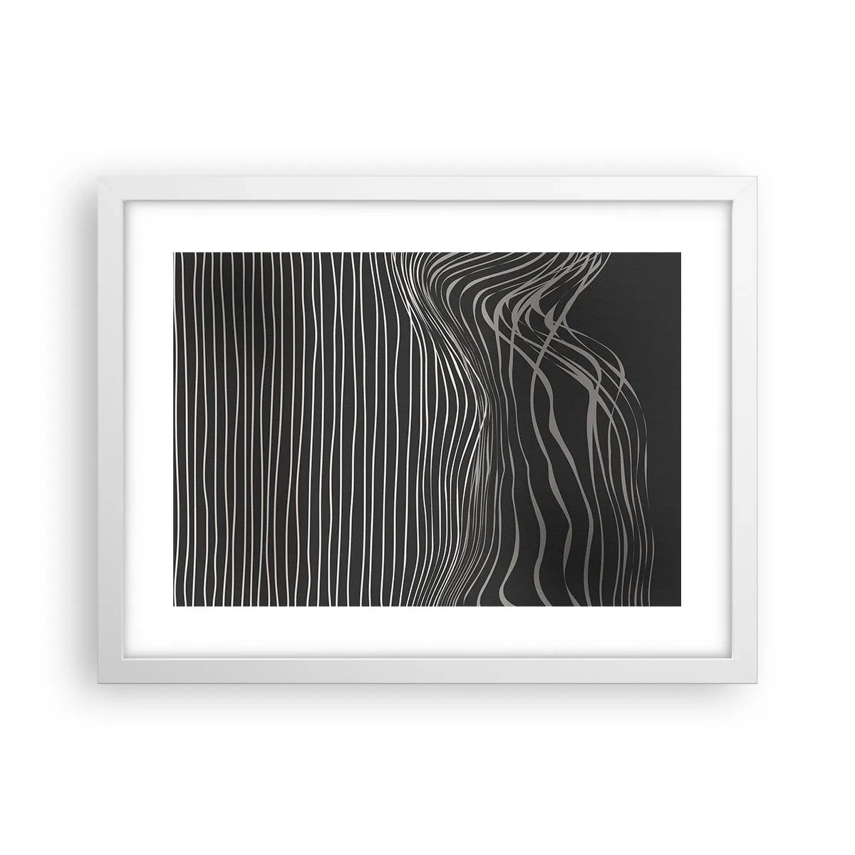 Poster în ramă albă - Ritm și accent - 40x30 cm