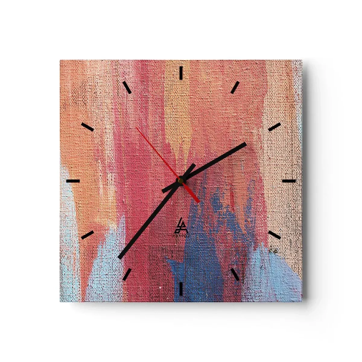 Ceas de perete - Ceas pe sticlă - Plutind prin curcubeu - 30x30 cm