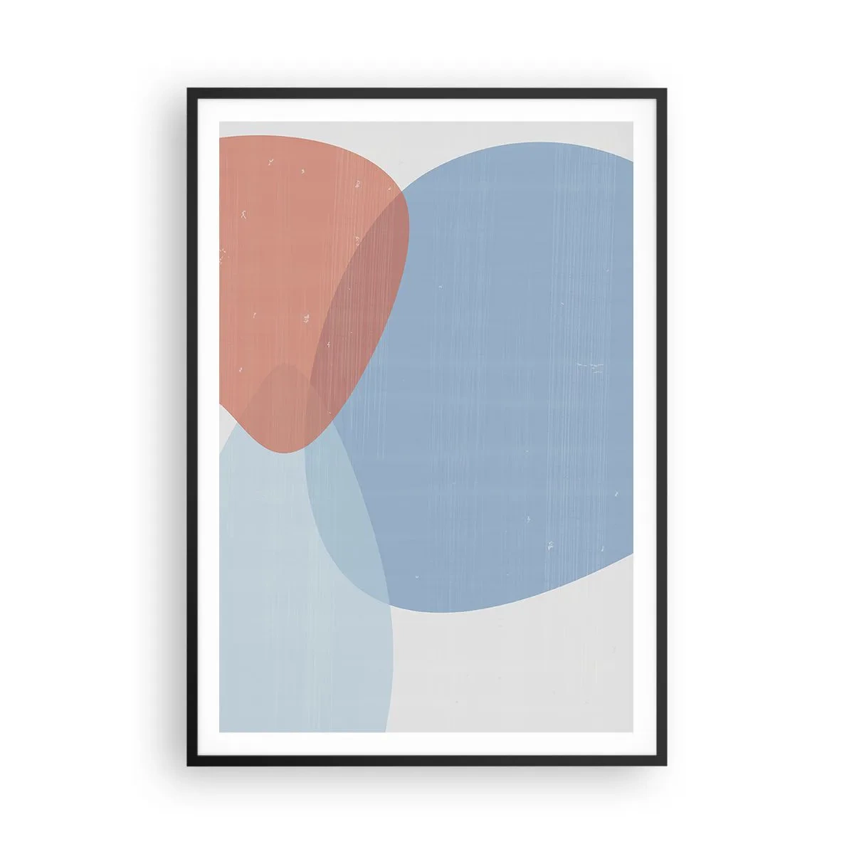 Poster în ramă neagră - Relații pastelate - 70x100 cm