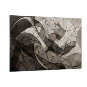 Tablou pe sticlă - Circulația culorilor pământului - 120x80 cm