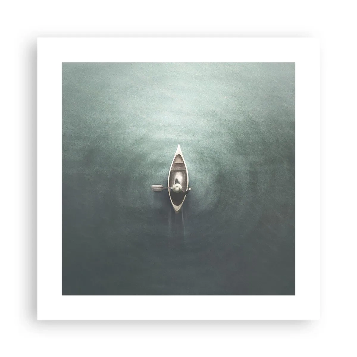 Poster - Peste lacul luminat de lună - 40x40 cm