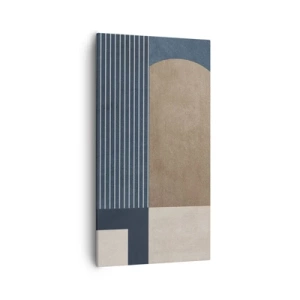 Tablou pe pânză - Compoziție de simplitate și rotunjime - 55x100 cm