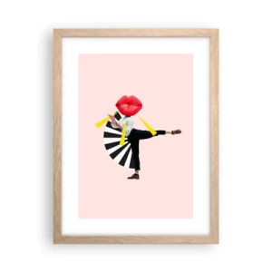 Poster în ramă de stejar deschis - Artă pop suprarealistă - 30x40 cm