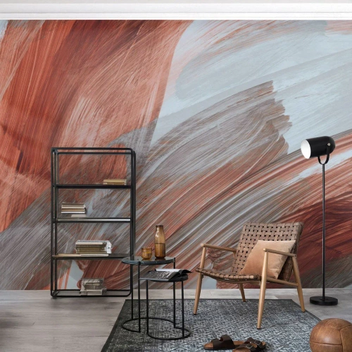 Tapet Premium Sand - Abstracție autumnală și vântoasă - Bucată, Haos, Minimalism - 100x70 cm