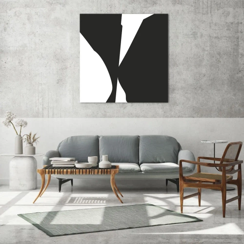 Tablou pe sticlă - Pozitiv -negativ - 60x60 cm