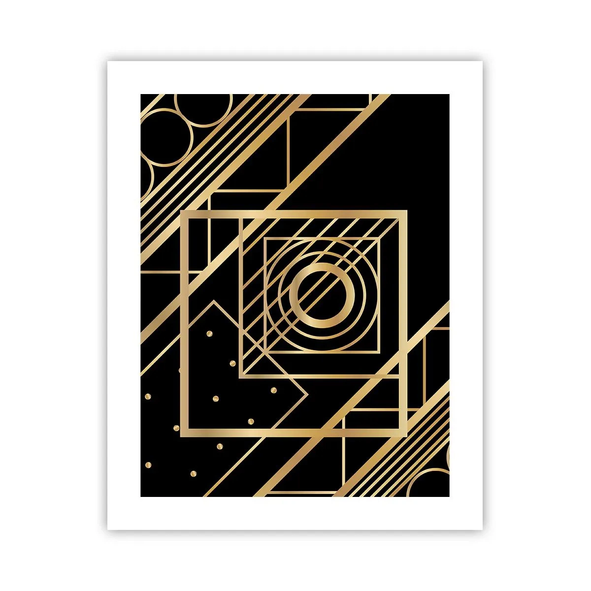 Poster - Geometrie de aur - 40x50 cm