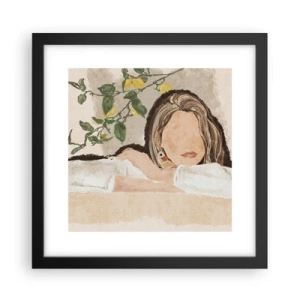 Poster în ramă neagră - Frumusețea sudului - 30x30 cm