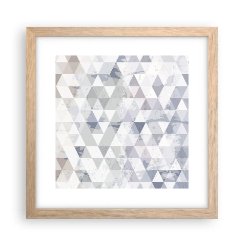 Poster în ramă de stejar deschis - În ritm de trei - 30x30 cm