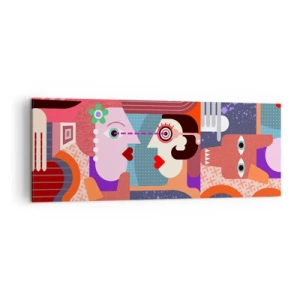 Tablou pe pânză - Ochi în ochi - 140x50 cm