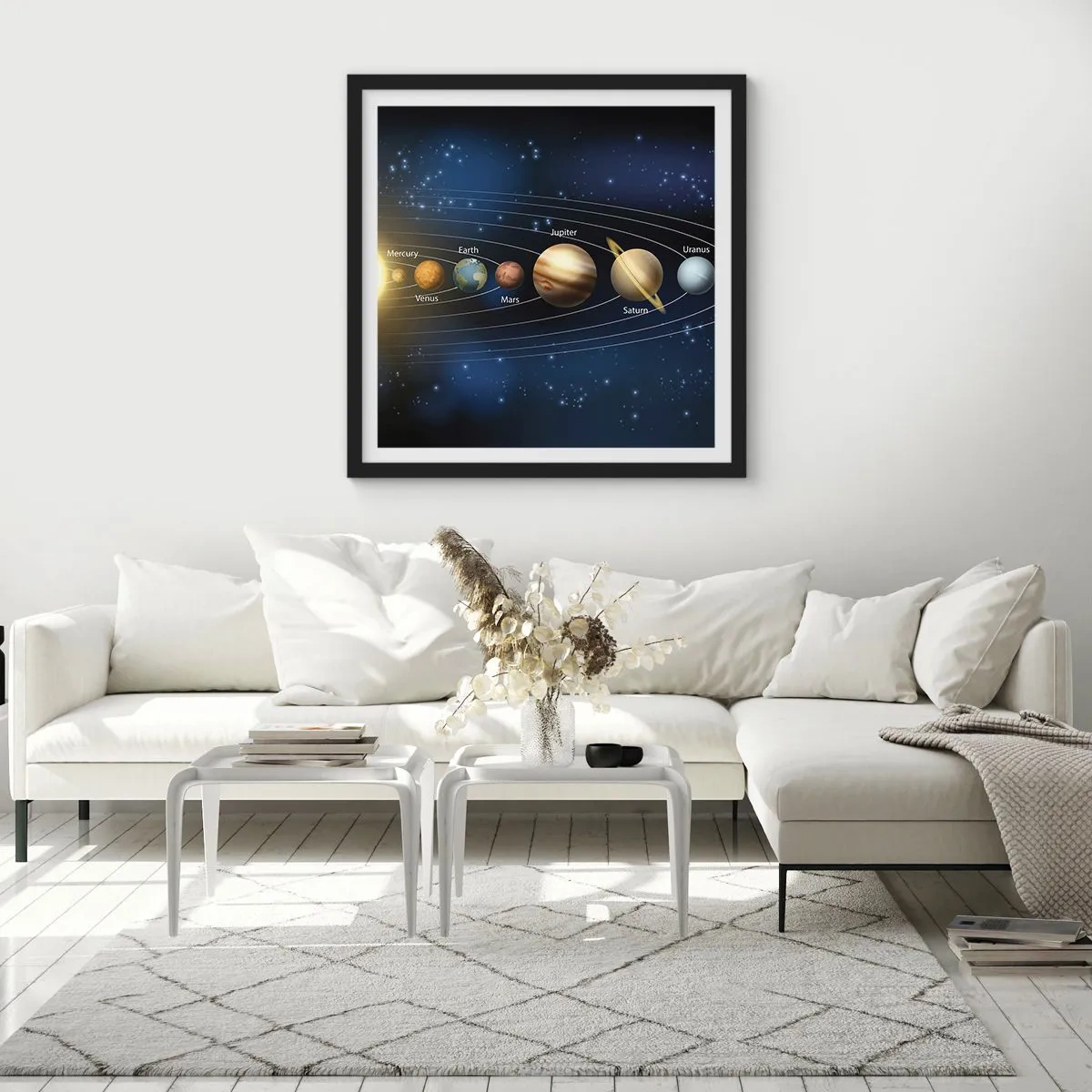 Poster în ramă neagră - Una din zece - 30x30 cm