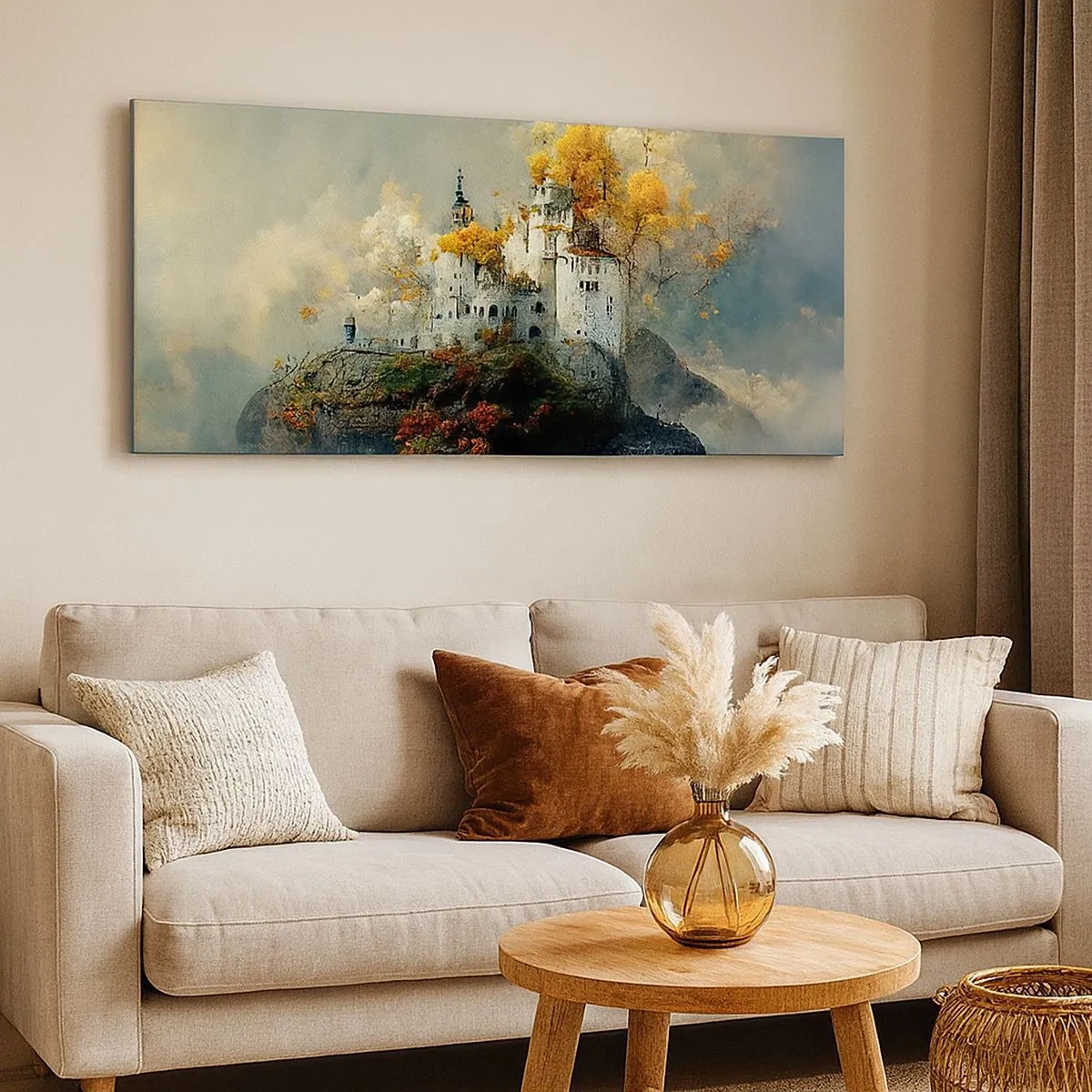 Tablou pe pânză - Începutul unei povești romantice - 100x40 cm