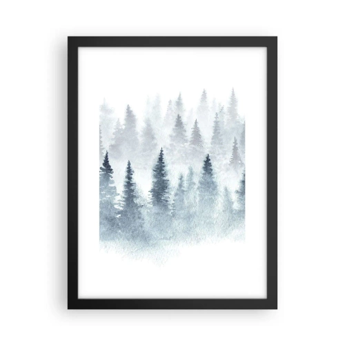 Poster în ramă neagră - Înfășurate în ceață - 30x40 cm