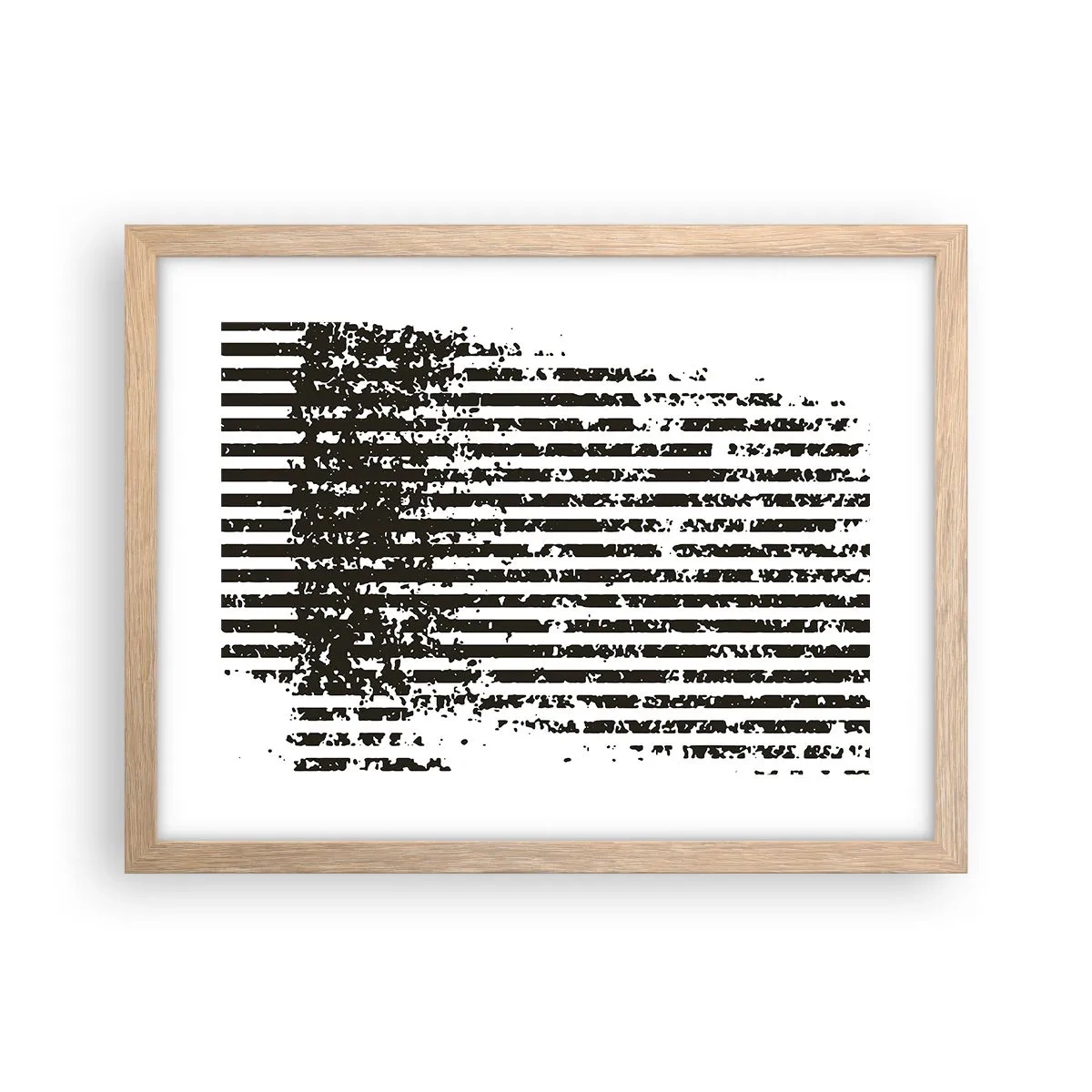 Poster în ramă de stejar deschis - Ritm și zgomot - 40x30 cm