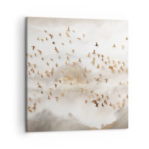 Tablou pe pânză - A sosit timpul... - 50x50 cm