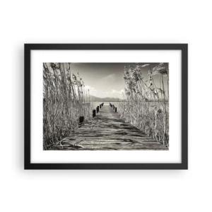 Poster în ramă neagră - În intimitatea ierburilor - 40x30 cm