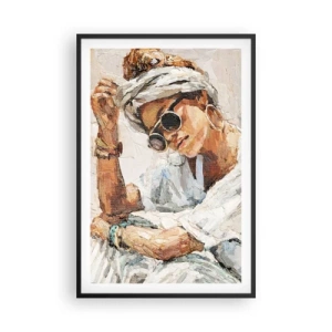 Poster în ramă neagră - Portret în plin soare - 61x91 cm