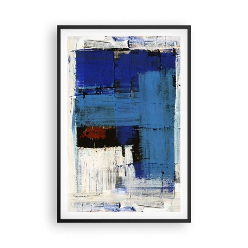 Poster în ramă neagră - Secretul albastru - 61x91 cm